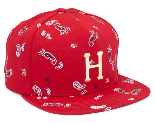 Kšiltovka HUF Bandana Metal H Red Strapback