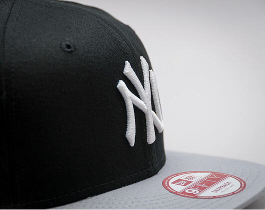 Kšiltovka New Era 9FIFTY Cotton Block New York Yankees Snapback Black / Grey