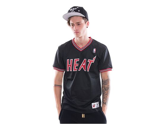 Dres Mitchell & Ness Spot Mesh Miami Heat Black
