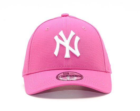 Dětská Kšiltovka New Era - MLB Essential 9FORTY - NY Yankees - Hot Pink / White