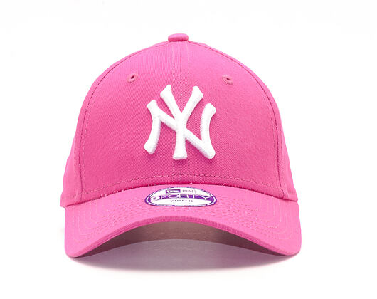 Dětská Kšiltovka New Era League Basic New York Yankees Pink Youth 9FORTY Strapback
