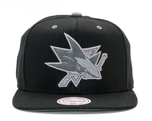 Kšiltovka Mitchell & Ness Grey Tonal Logo San Jose Sharks Snapback