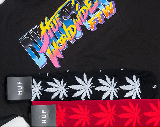Ponožky HUF Plantlife Lite Crew Black