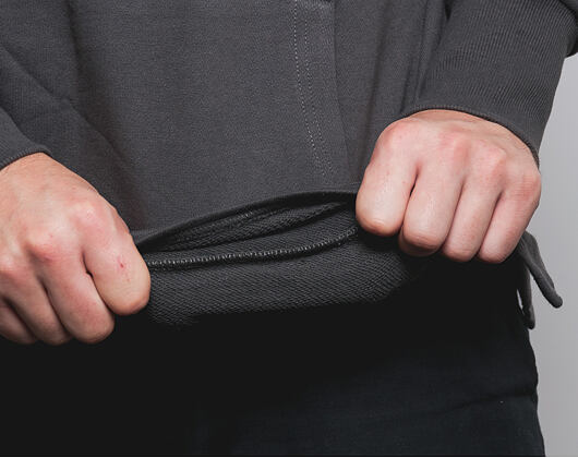 Mikina Pink Dolphin Classic Crewneck Charcoal