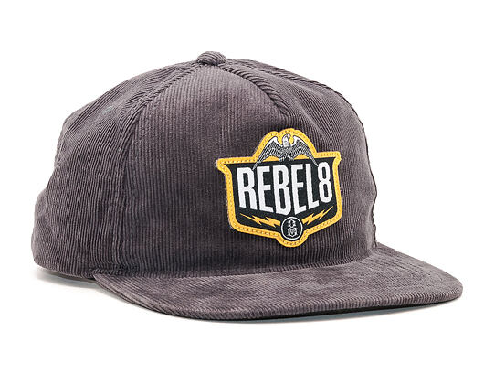 Kšiltovka REBEL8 Standing Strong Grey Snapback