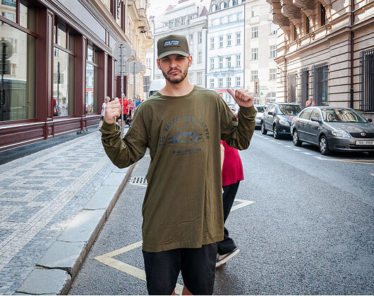 Triko Pink Dolphin Cross Layering Olive