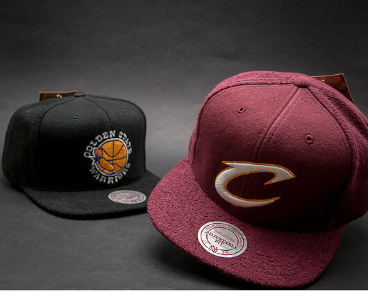 Kšiltovka Mitchell & Ness Tonal Texture French Terry Golden State Warriors Black Snapback