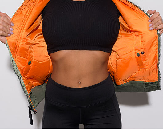 Dámský zimní Bomber Alpha Industries MA-1 SF Wmn Sage Green (-5° C)