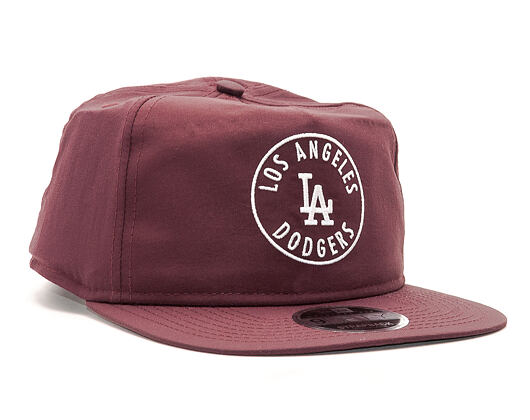 Kšiltovka New Era Taslan Emblem Los Angeles Dodgers Maroon 9FIFTY Clipback