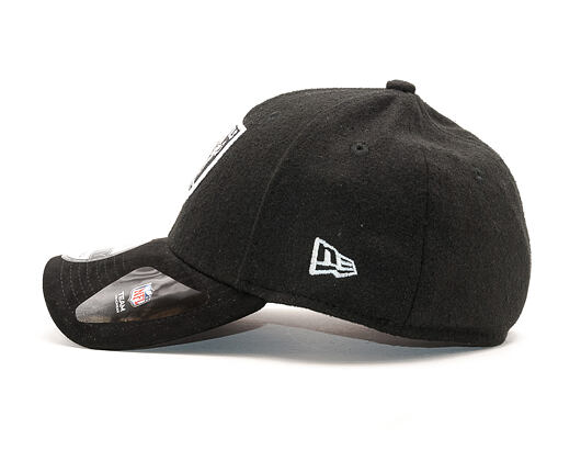 Kšiltovka New Era Team Melton Suede Oakland Raiders Black 39THIRTY Stretchfit