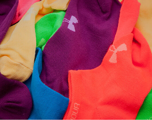 Dámské Ponožky Under Armour Women Solid 6 pack No Show Multicolor