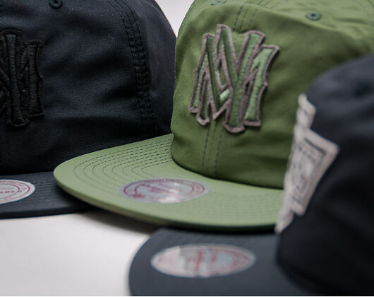 Kšiltovka Mitchell & Ness Oxford Olive Snapback