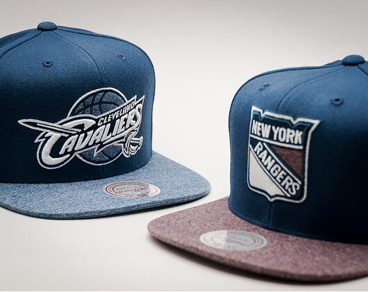 Kšiltovka Mitchell & Ness Melange Infill Cleveland Cavaliers Navy Snapback