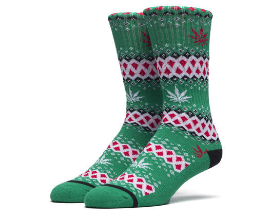 Ponožky HUF Bud Stocking Crew Green