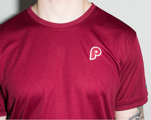 Triko New Era Border Edge Badge Tee Philadelphia Phillies Burgundy/Blue/White