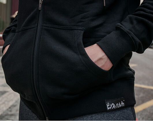 Mikina S Kapucí Pink Dolphin Rare Air Zip Up Black