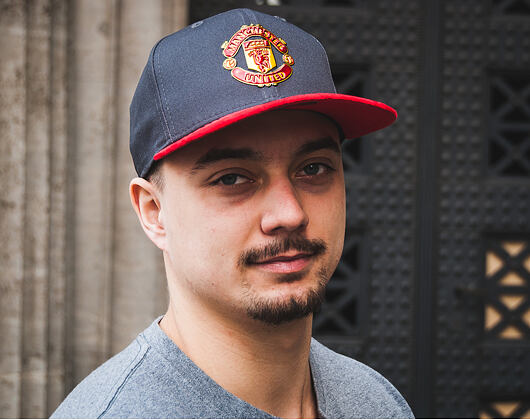 Kšiltovka New Era Suede Visor Manchester United Grey 9FIFTY Snapback