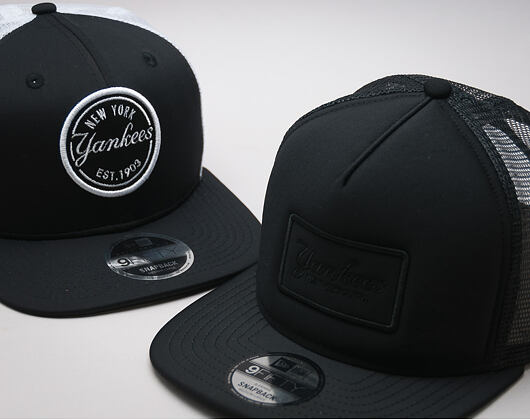 Kšiltovka New Era Emblem Foam Snap New York Yankees Black/Black 9FIFTY Snapback