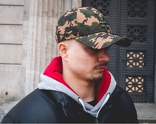 Kšiltovka New Era Seasonal Camo Los Angeles Dodgers 9FORTY Woodland Camo Strapback