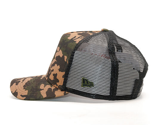 Kšiltovka New Era Seasonal Camo 9FORTY TRUCKER Woodland Camo Snapback