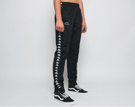 Tepláky Kappa Banda Rastoria Slim Black (outdated - zmenili pruhy pod timto SKU i EANem > DP578)