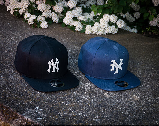 Kšiltovka New Era Linen Felt New York Mets 9FIFTY Navy Strapback