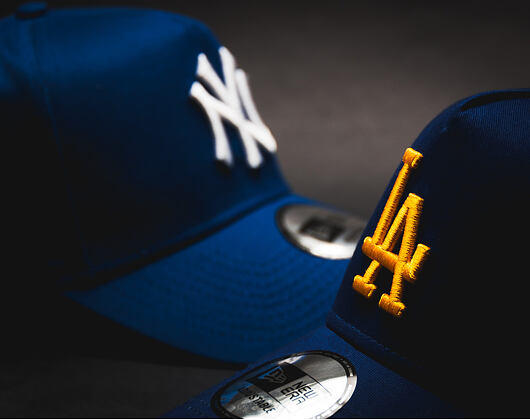 Kšiltovka New Era Team Essential A-Frame Los Angeles Dodgers 9FORTY Dark Royal Snapback