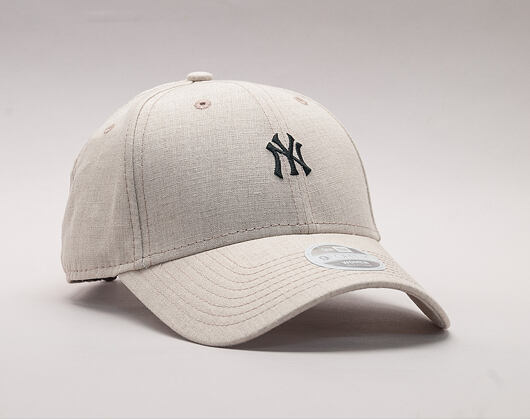 Dámská Kšiltovka New Era Linen Small Logo New York Yankees 9FORTY Camel Strapback