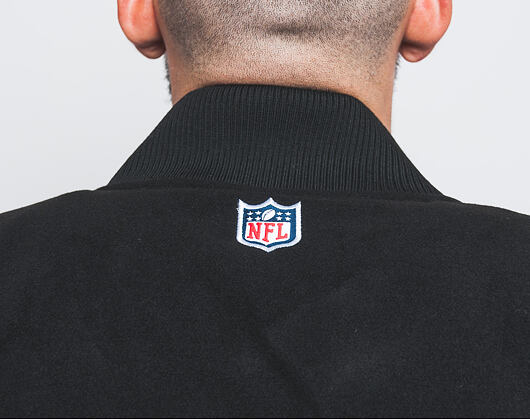 Bunda New Era Team Apparel Melton Bomber Oakland Raiders Black
