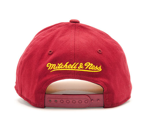 Kšiltovka Mitchell & Ness Flexfit 110 Flex-Snap Low Pro Cleveland Cavaliers Burgundy/Yellow Snapback