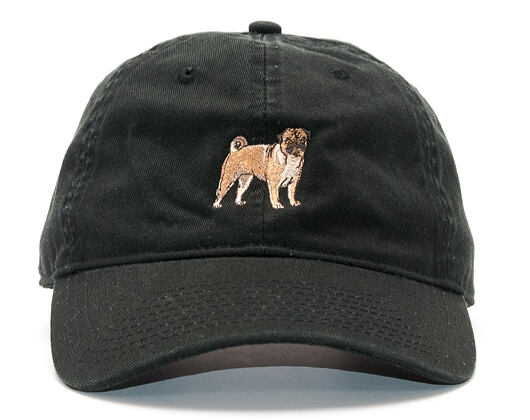 Kšiltovka Dog Limited Pug Dad Hat Black Strapback