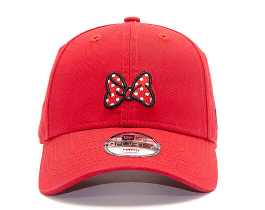 Dětská Kšiltovka New Era Jr Disney Minnie Mouse 9FORTY Youth Scarlet Strapback