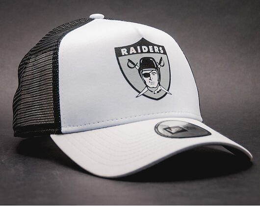 Kšiltovka New Era NFL Throwback Trucker Oakland Raiders 9FORTY White/Official Team Color Snapback