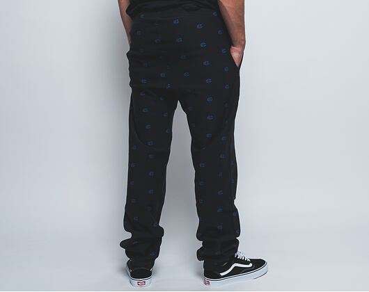 Tepláky Champion Elastic Cuff Pants Mini Logo Print Black