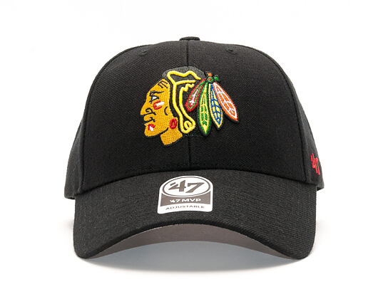 Kšiltovka 47 Brand Chicago Blackhawks MVP Black Strapback