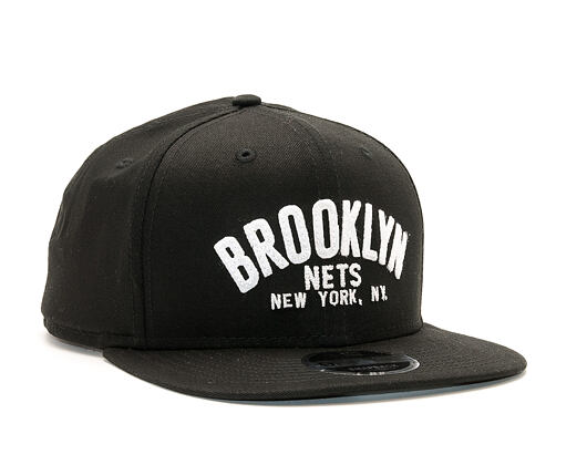 Kšiltovka New Era Felt Script Brooklyn Nets 9FIFTY Black/White Snapback