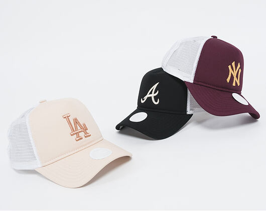 Dámská Kšiltovka New Era Essential Trucker Los Angeles Dodgers 9FORTY Satin/Gold Snapback