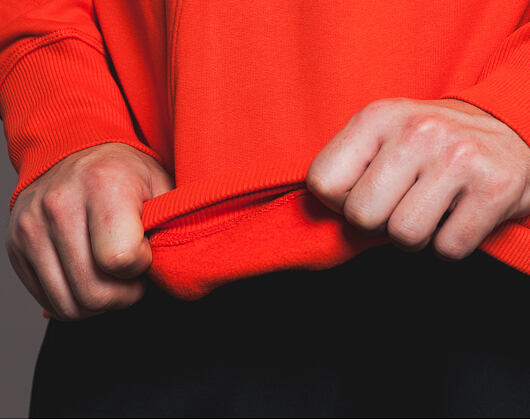 Mikina S Kapucí New Era Premium Classics Fleece Po Hoody Orange