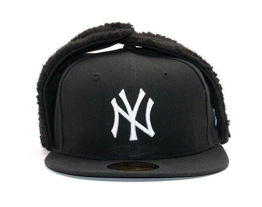 Kšiltovka S Klapkami New Era Basic Dog Ear New York Yankees 59FIFTY Black/White