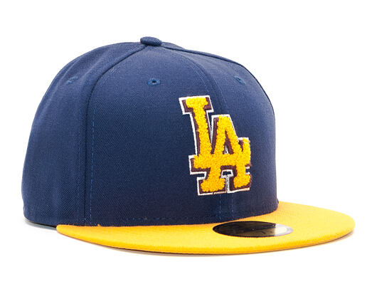 Kšiltovka New Era Chenille Plique Los Angeles Dodgers 59FIFTY Navy/Yellow