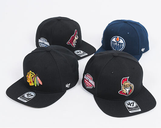 Kšiltovka 47 Brand Chicago Blackhawks Sure Shot Western Conference Logo Black Snapback