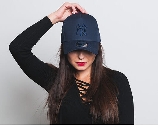 Kšiltovka New Era League Essential A Frame New York Yankees 9FORTY Night Shift Navy/Grey Heather Sna