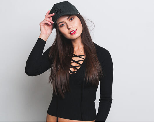 Kšiltovka New Era Seasonal Heather 9FORTY A-Frame Los Angeles Dodgers Heather Black Snapback