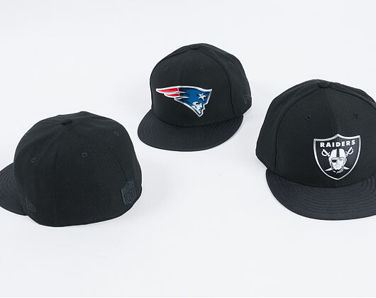 Kšiltovka New Era Black Coll New England Patriots 59FIFTY Black