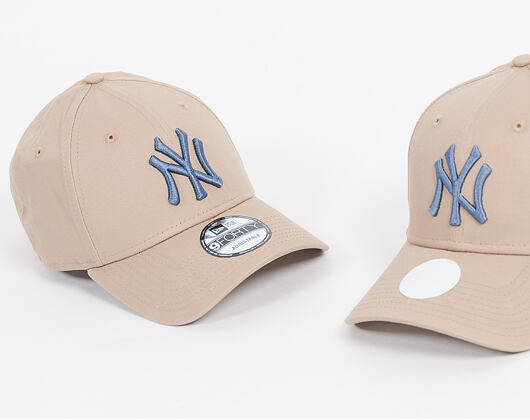 Dámská Kšiltovka New Era League Essential New York Yankees 9FORTY Camel/Slate Strapback