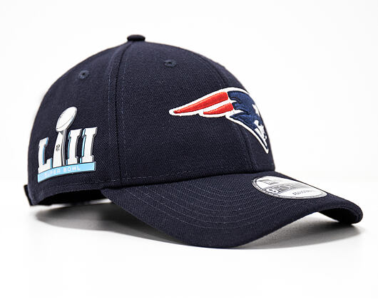 Kšiltovka New Era NFL 18 Replica Super Bowl Patch New England Patriots 9FORTY Official Team Color St