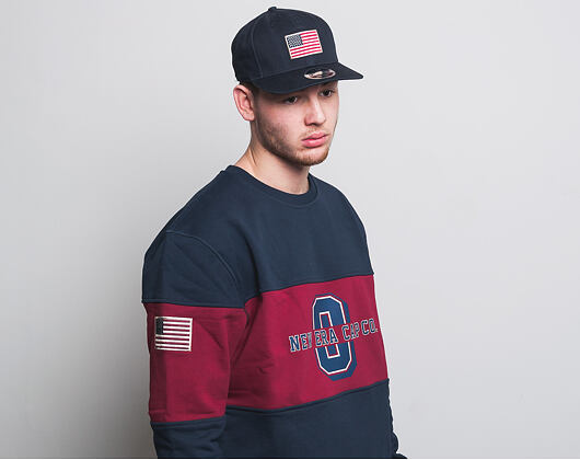 Mikina New Era World Hood Crew Night Shift Navy/Cardinal