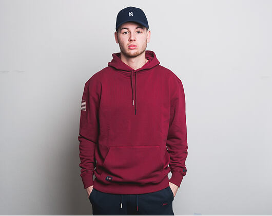Mikina S Kapucí New Era World Hood Oversized Hoody Cardinal