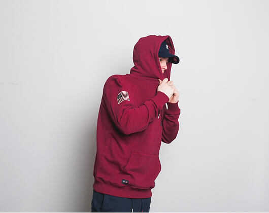 Mikina S Kapucí New Era World Hood Oversized Hoody Cardinal
