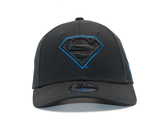 Dětská Kšiltovka New Era Char Outl Superman 9FORTY Youth Black/Blue Azzure Strapback